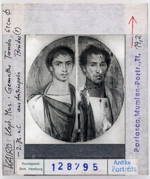 Vorschaubild Tondo mit Porträts von zwei Brüdern (?), Kairo, Koptisches Museum, 2. Jhd. Diasammlung